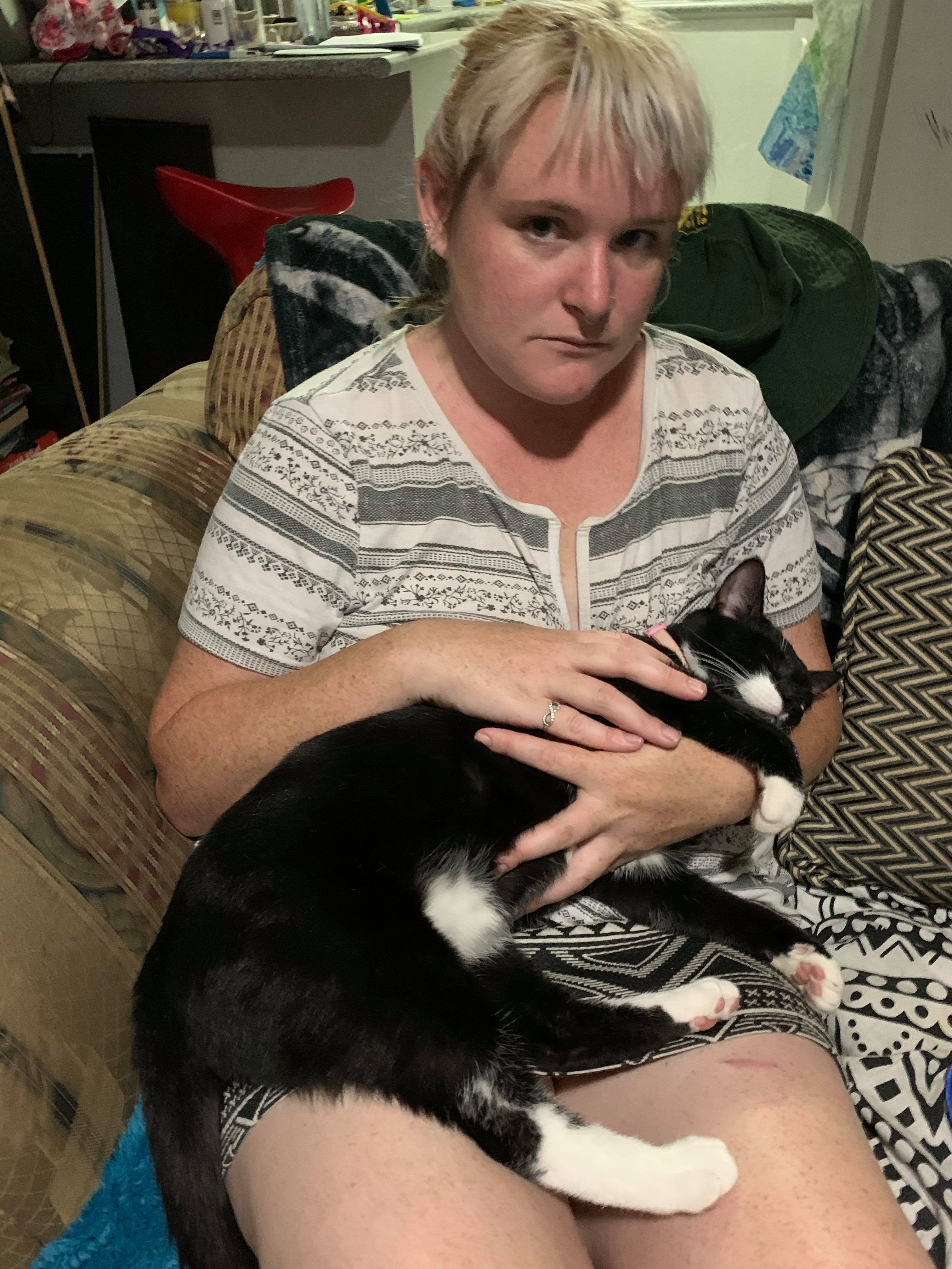 Claire Fitzpatrick and emotional support animal, Cthulhu face an uncertain future