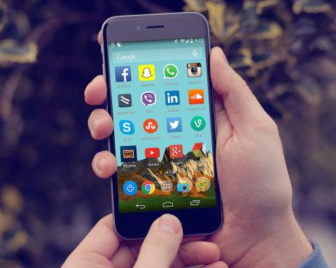 Phone with social apps