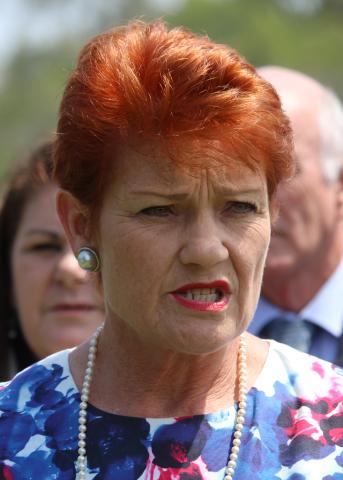 Image of Pauline Hanson leader of the One Nation Party