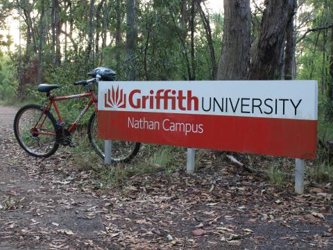 Griffith University nathan Campus sign