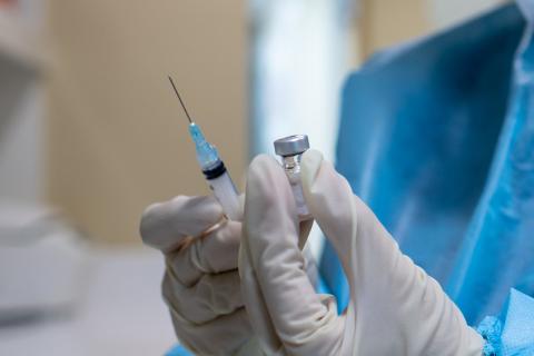 Hypodermic needle and vial