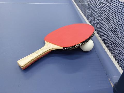 Table Tennis Paddle and Ball