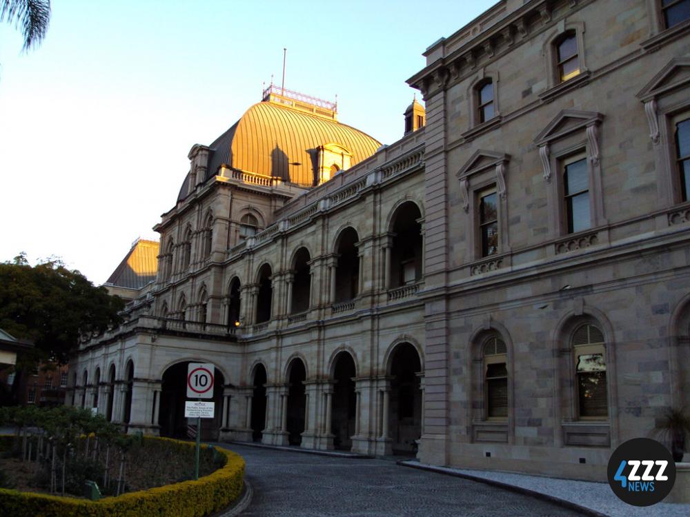 "Queensland Parliament House in Brisbane. Built in sections the first 1867 the last 1887. Done in the French Empire style with colannades." by denisbin is licensed under CC BY-ND 2.0.