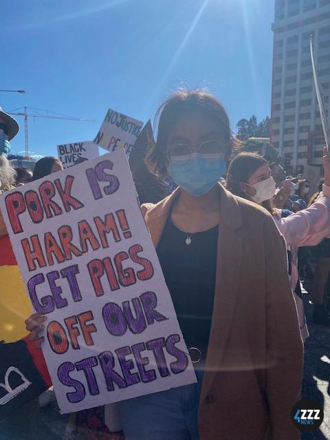 BLM Rally - Protesters in the Crowd at King George Square [4ZZZ/Isabella Jeffrey]